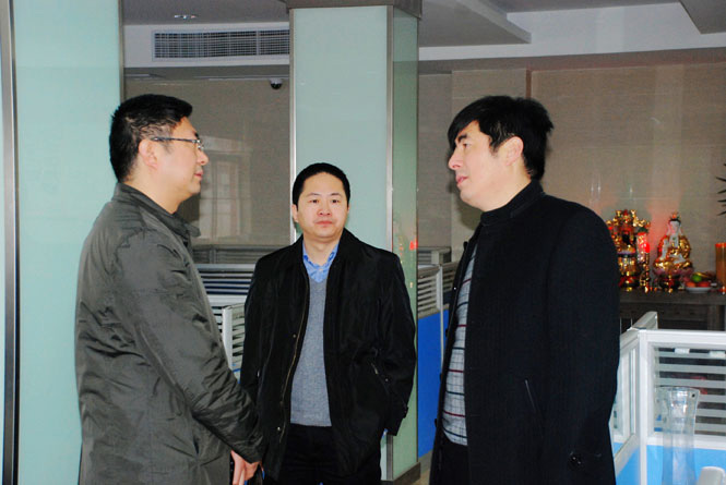 鹽城市經(jīng)信委、軟件園領導蒞臨鹽城思科檢查指導工作會議報道